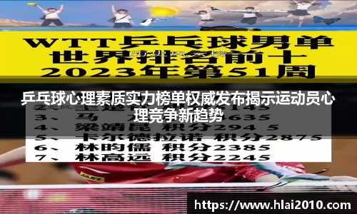 乒乓球心理素质实力榜单权威发布揭示运动员心理竞争新趋势