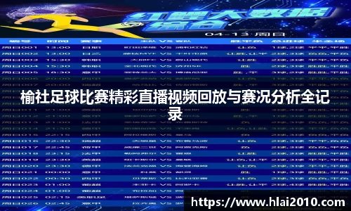 榆社足球比赛精彩直播视频回放与赛况分析全记录